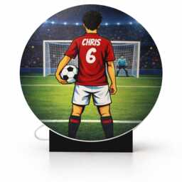 Personalised Football Night Light - Custom Name & Number Led - thumbnail 4