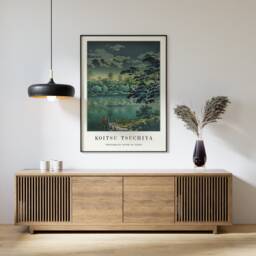Japanese Poster, Wall Print, Koitsu Tsuchiya, Shinobazu Pond, Asian Decor, Oriental Art Scenery, Nature, A1/A2/A3/A4 - thumbnail 2