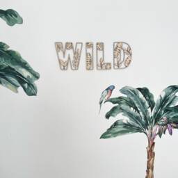 Wild Sign - Nursery Decor Name Safari Wall Art Personalised Jungle Themed - thumbnail 2