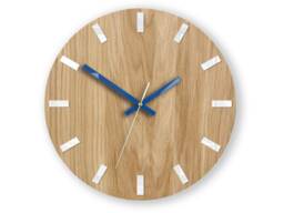Wall Clock, Geometric Modern Wooden Living Room Decor, Big Oval, Round Office Gift