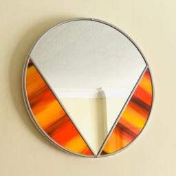 Art Deco Round Mirror - Africa - thumbnail 3