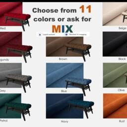 Handmade Woven Knot Bench With Shoe Rack, Metal Frame - thumbnail 4