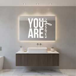 You Are Enough Sticker Bedroom Wall Decor Kids Room Bathroom Motivational Affirmation - thumbnail 2