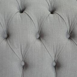 2 Seater Light Grey Linen Fabric Chesterfield Sofa, British Handmade Furniture - thumbnail 4