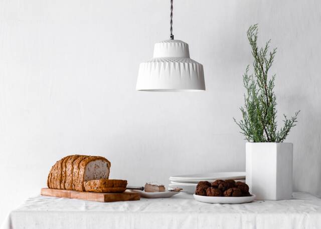 Evelyn Porcelain Pendant Light Modern Geometric Ceramic Lighting - image 1