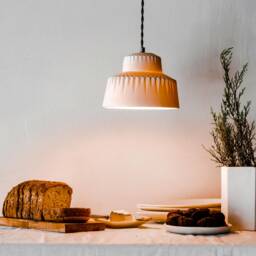 Evelyn Porcelain Pendant Light Modern Geometric Ceramic Lighting - thumbnail 2