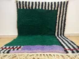 Moroccan Rug 4x6 - Rugs For Living Room Handmade Beni Ourain Wool Bedroom Berber Rug- Azilal Area Rugs - thumbnail 1