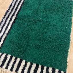 Moroccan Rug 4x6 - Rugs For Living Room Handmade Beni Ourain Wool Bedroom Berber Rug- Azilal Area Rugs - thumbnail 2