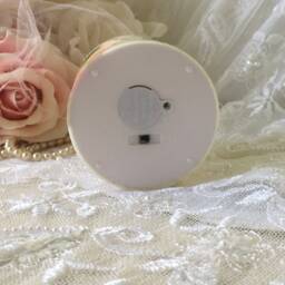 Shabby Chic Flameless Candle Victorian Lady & Pink Roses Decor - thumbnail 4