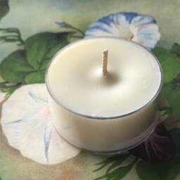 Morning Glory & Honeysuckle Scented Soy Candle Tealights Rustic Farmhouse Home Decor - thumbnail 3