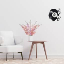 33 Rpm Vinyl Record Clock With Corsican Head Theme, Moor's Head, Testa Mora - thumbnail 4