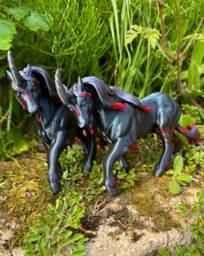 Shadowrunner Unicorn 3D Printed Figure 17cm X 14cm - thumbnail 1