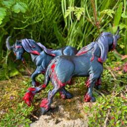 Shadowrunner Unicorn 3D Printed Figure 17cm X 14cm - thumbnail 3