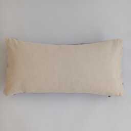 Moroccan Cactus Silk Cushion Cover, Handmade Purple Sabra Lumbar Pillow, Boho 24''x12''/60x30 cm - thumbnail 4
