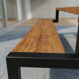 Garden Style Picnic Table With Fixed Benches - thumbnail 2