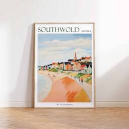 Southwold Travel Poster Suffolk Coastal Art Print - thumbnail 3