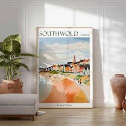 Southwold Travel Poster Suffolk Coastal Art Print - thumbnail 2