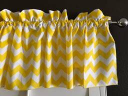 Chevron Zig Zag Cotton Window Valance Curtain Top/Treatment Kitchen Bedroom Classroom Diner Rv Home D??cor - thumbnail 4