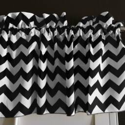 Chevron Zig Zag Cotton Window Valance Curtain Top/Treatment Kitchen Bedroom Classroom Diner Rv Home D??cor - thumbnail 2