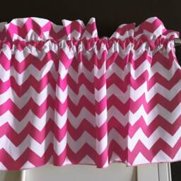 Chevron Zig Zag Cotton Window Valance Curtain Top/Treatment Kitchen Bedroom Classroom Diner Rv Home D??cor - thumbnail 3