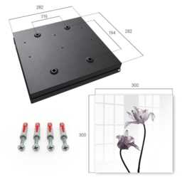 Minimalist Flowers Wall Mounted Key Cabinet, White Box For Wall, & Plants, Lovers Of Nature Elegance - thumbnail 4