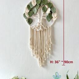 Tree Of Life Macrame Wall Hanging Boho Nursery Decor - thumbnail 3