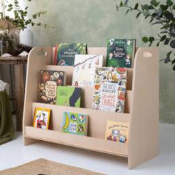 Baltic Birch Wooden Bookshelf, Montessori Kid's Room Decor - thumbnail 3