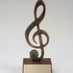 Bronze Sol Key, Sol Key, Musical Key, Note Symbol, Gift Idea, Personalized Award Gift - thumbnail 3