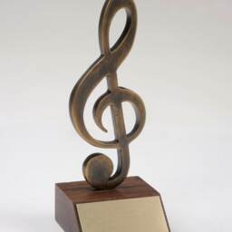 Bronze Sol Key, Sol Key, Musical Key, Note Symbol, Gift Idea, Personalized Award Gift - thumbnail 2