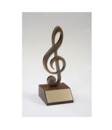 Bronze Sol Key, Sol Key, Musical Key, Note Symbol, Gift Idea, Personalized Award Gift - thumbnail 1