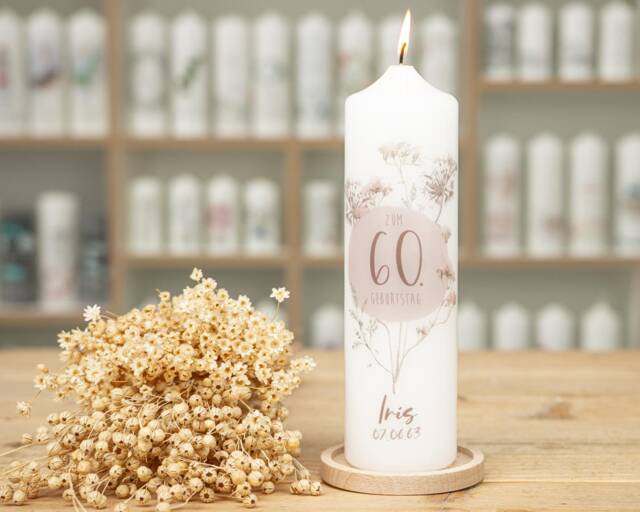 Birthday Candle For A 60Th Anniversary As Birthday Gift - image 1
