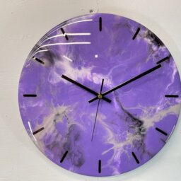 33cm Modern Abstract Unusual Resin Clocks, Wall Art Clock, Kitchen Home Decor - thumbnail 3