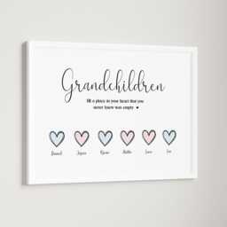 Personalised Nanny Grandad Grandparent Print Up To 14 Children Only Unframed Grandchildren Nana Granny - thumbnail 3