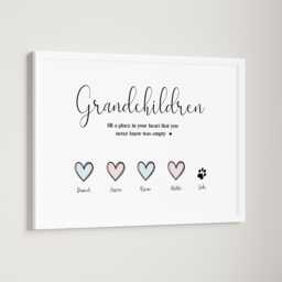 Personalised Nanny Grandad Grandparent Print Up To 14 Children Only Unframed Grandchildren Nana Granny - thumbnail 1