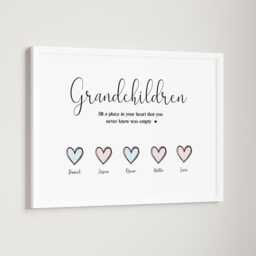 Personalised Nanny Grandad Grandparent Print Up To 14 Children Only Unframed Grandchildren Nana Granny - thumbnail 2