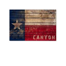 Canyon Tx Flag. The Lone Star State Printed Art Poster. Texas Unframed Poster Art. Office Decor. Made in Usa. Patriotic Wall - thumbnail 2