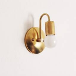 Modern Wall Sconce - Petite Arched Vanity Lighting Bathroom Entryway Kitchen Light Living Room Ul Listed - thumbnail 2
