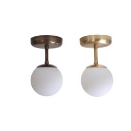 Minimal Globe Ceiling Light Chandelier Semi Flush Lamp Wall Sconce Mid Century Modern Lighitng
