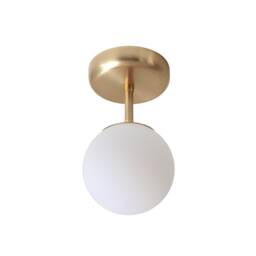 Minimal Globe Ceiling Light Chandelier Semi Flush Lamp Wall Sconce Mid Century Modern Lighitng - thumbnail 3