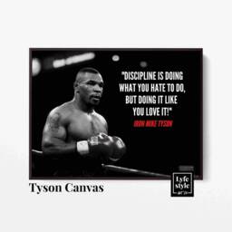 Mike Tyson Quote Canvas - Boxing Sport Art, Motivational Print - thumbnail 2