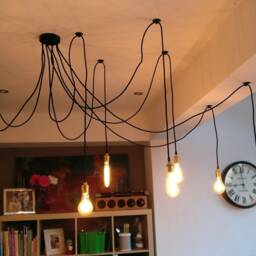 Spider Chandelier 3-12 Brass Lamp Sockets Pendant Light Octopus Industrial Chandelier Lighting Dining Room - thumbnail 3