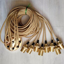 Spider Chandelier 3-12 Brass Lamp Sockets Pendant Light Octopus Industrial Chandelier Lighting Dining Room - thumbnail 2