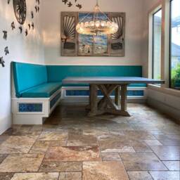 3 Ceramic Tiles For Backyard Decor, Bathroom Tile, Kitchen Backsplash Inspirations, Wall Art Hanging, Moroccan-Mandala-Suzani 15cm Turquoise - thumbnail 4