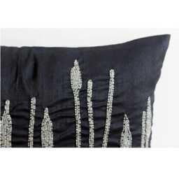 "Designer Black Sofa Throw Pillow Large 24""x24""/26""x26" - thumbnail 3