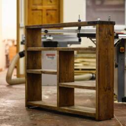Eden - Solid Reclaimed Timber Bookcase Living Room Kitchen Unit - thumbnail 4