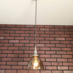 "Industrial Pendant -Raw Steel 6"" ""Smoked Glass Cone"" With Patented ""Huila Connector" - thumbnail 2