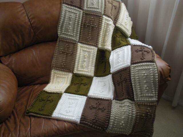 Patti's Cross Pattern For A Crocheted Blanket - image 1