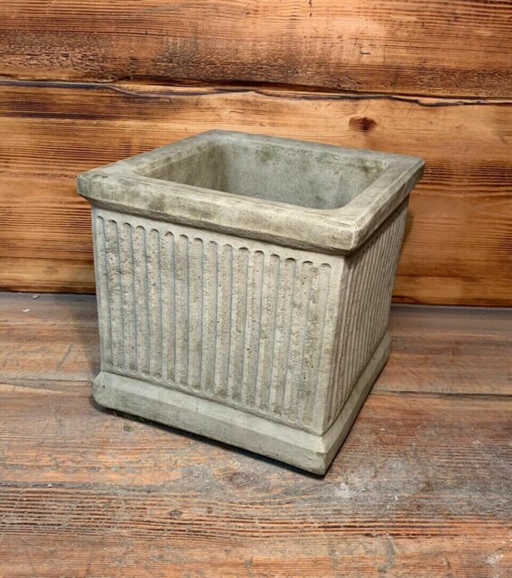 stone Garden Medium Brick Georgian Square Plant Pot Planter Ornament - image 1