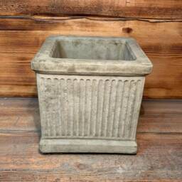 stone Garden Medium Brick Georgian Square Plant Pot Planter Ornament - thumbnail 2