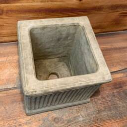 stone Garden Medium Brick Georgian Square Plant Pot Planter Ornament - thumbnail 3